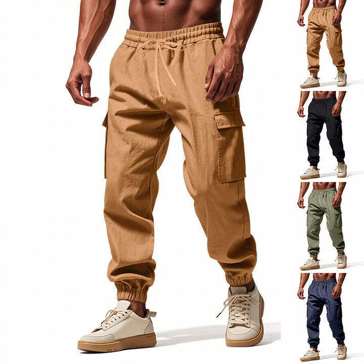 Herren Cargo-Jogginghose mit praktischen Seitentaschen und elastischem Bund Drune
