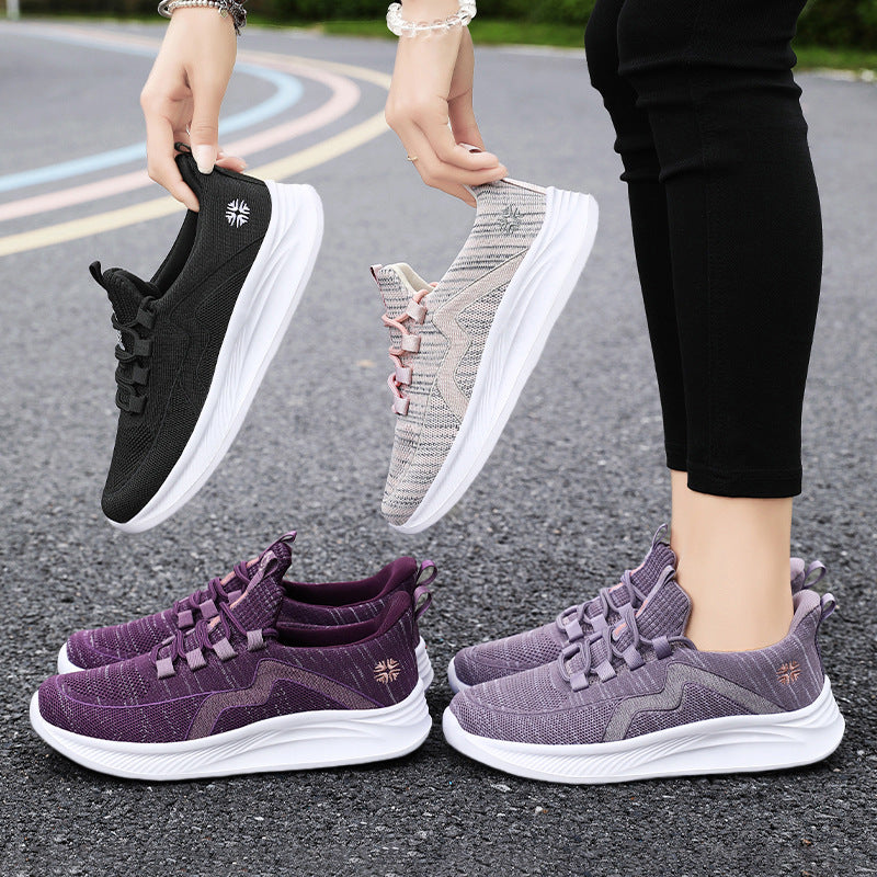 Damen nan sportliche Strick-Sneaker mit nahtlosem Sockenschaft und reaktiver EVA-Zwischensohle Drune
