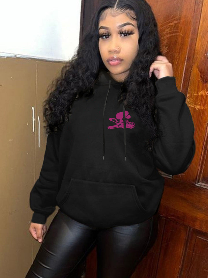 Damen Sportliche Kapuzenjacke Drune