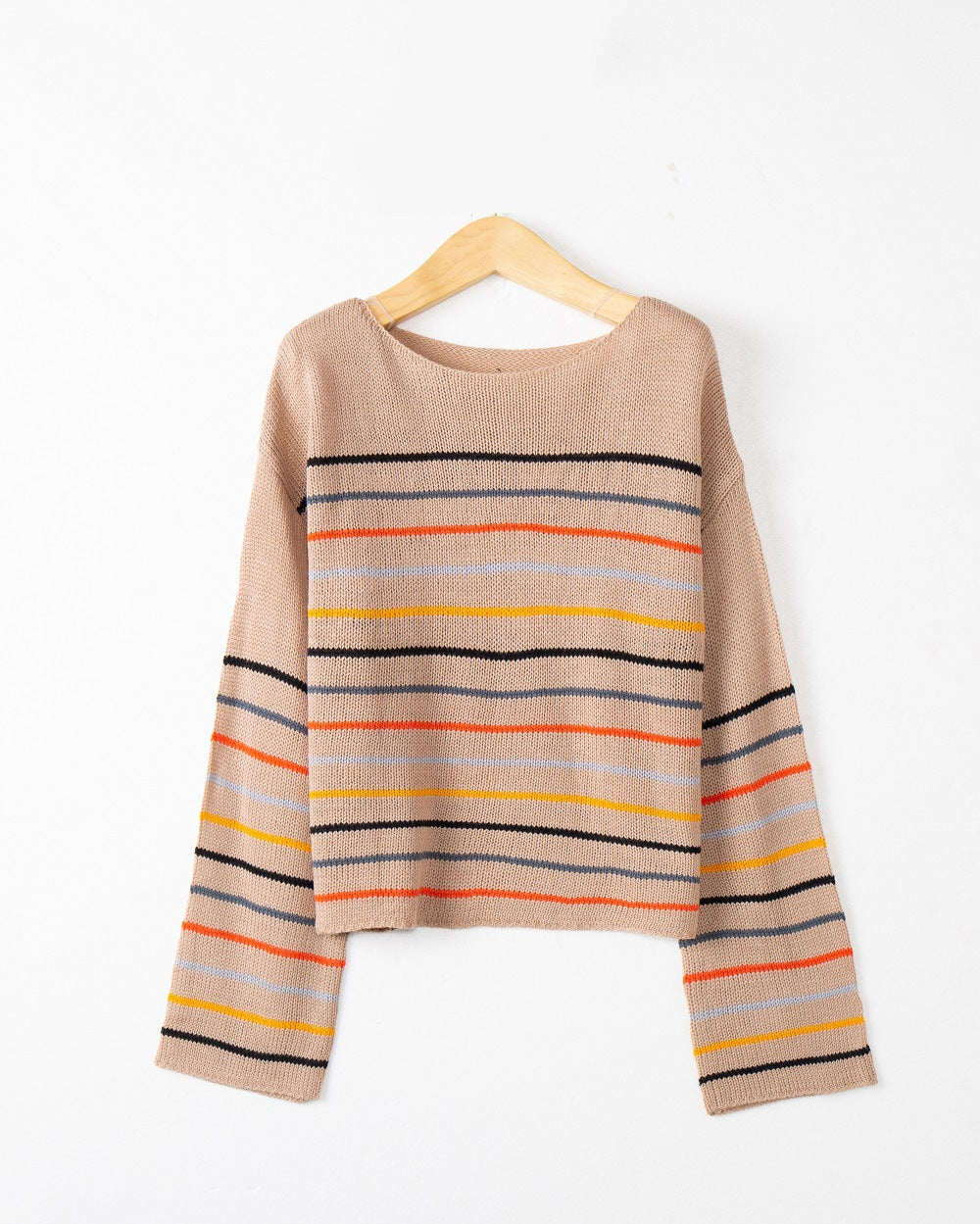 Damen Oversized Streifenpullover aus weichem Material mit weitem Schnitt Drune