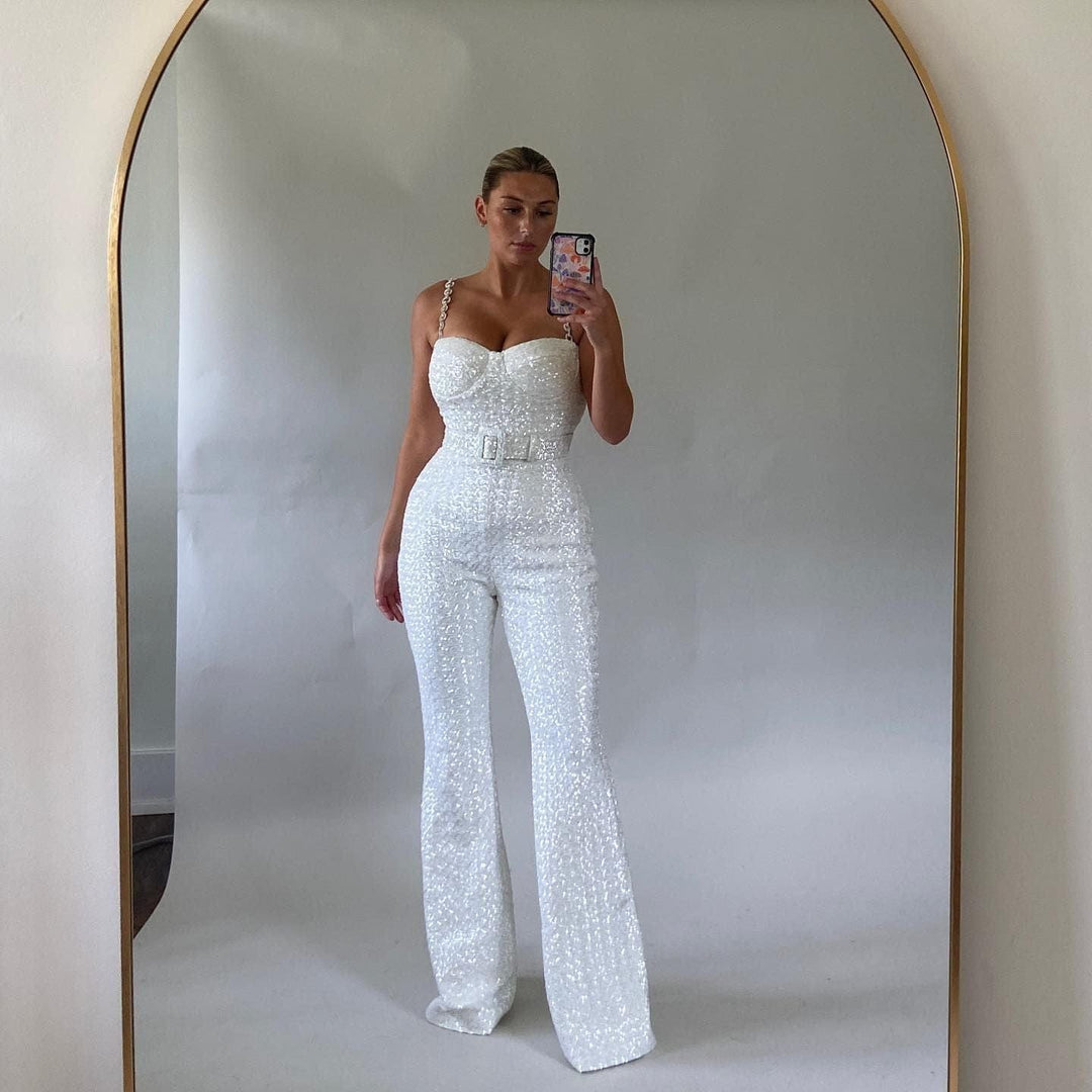 Drune | Glitzernder Jumpsuit Mit Pailletten Für Damen