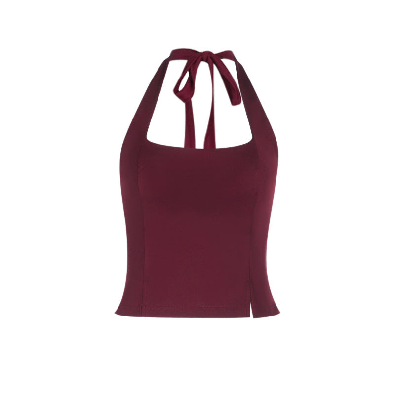 Damen figurbetontes Oberteil mit tiefem Ausschnitt und seitlichen Cut-outs Drune