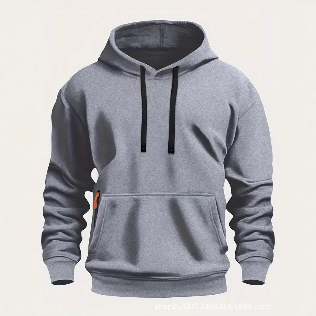 Herren sportlicher Kapuzenpullover mit praktischen Taschen und atmungsaktivem Material Drune