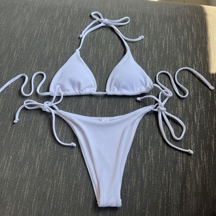 Damen Triangel-Bikini mit elastischen Anpassungsbändern Drune