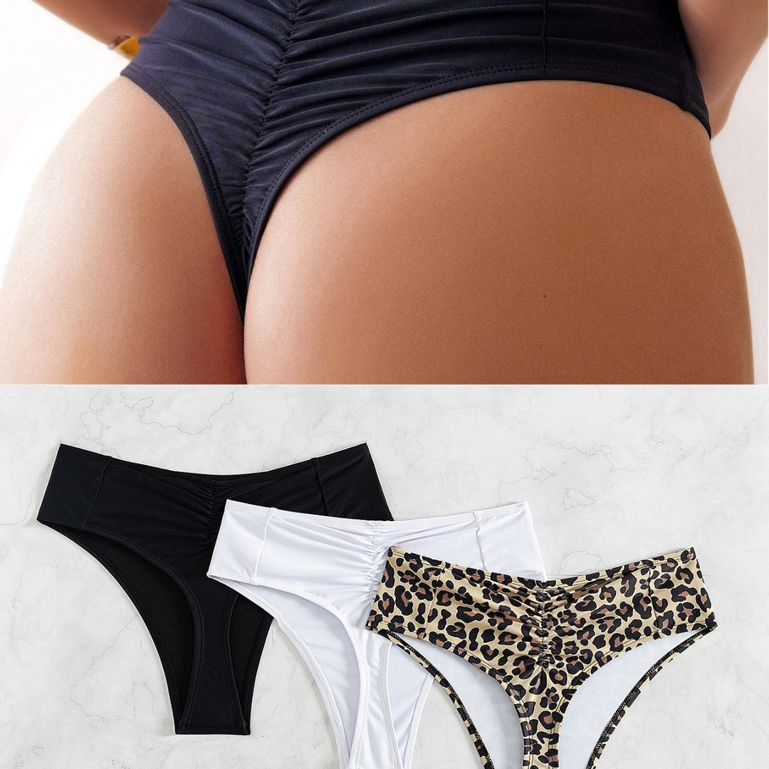 Damen Hochgeschnittener Bikini mit seitlichen Bindebändern Drune
