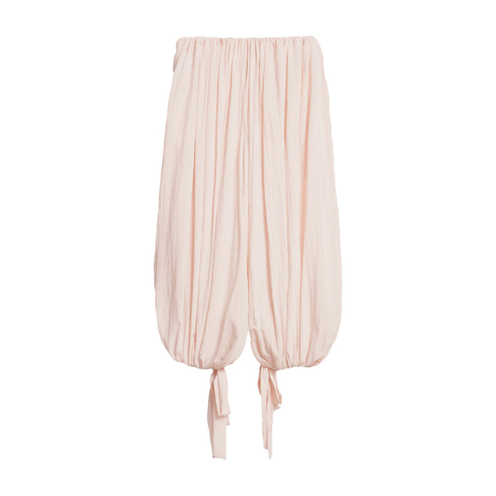 Damen Weit geschnittene Stoffhose mit elastischem Bund Drune