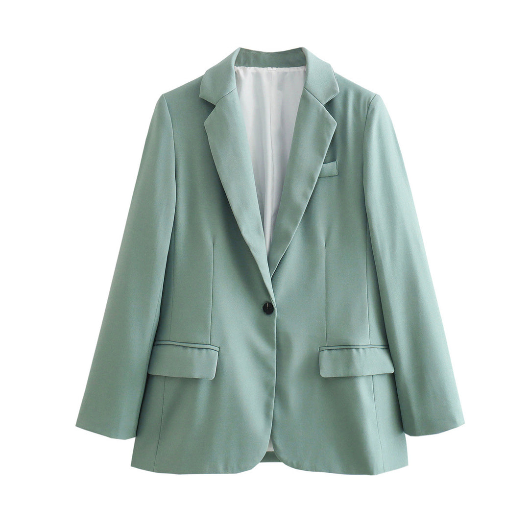 Damen elegante Blazerjacke mit modernem Schnitt und praktischen Taschen Drune