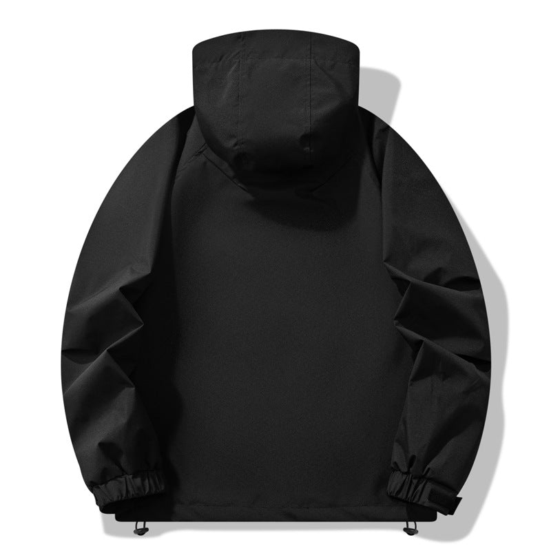 Herren technische Outdoor-Jacke mit wasserabweisendem Material und verstellbarem Kapuzendesign Drune