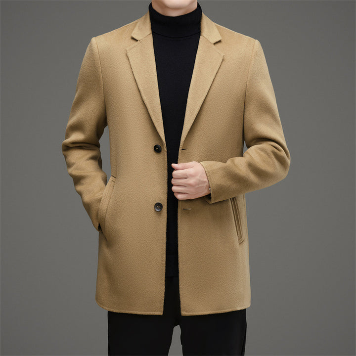 Herren Chic Eleganter Wollmantel Drune