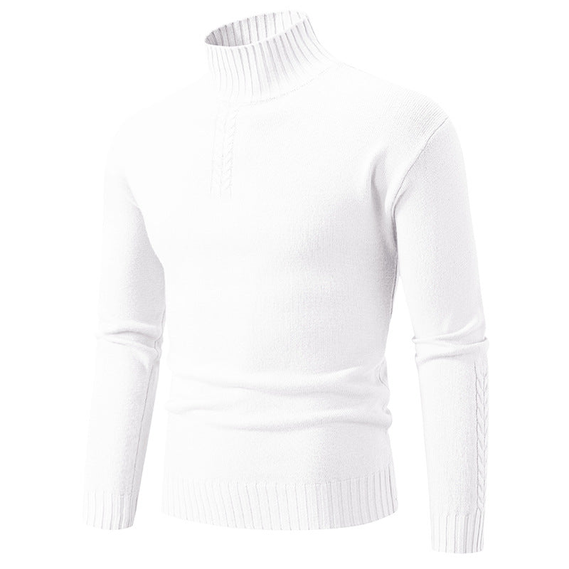 Herren Rollkragenpullover aus grobem Strick Drune