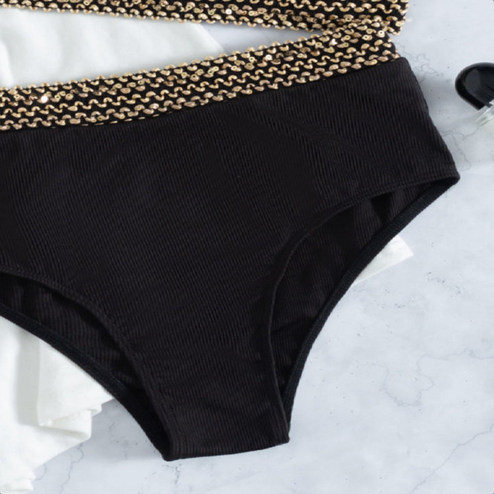 Damen Einseitiger Bikini mit raffinierter Kette Drune