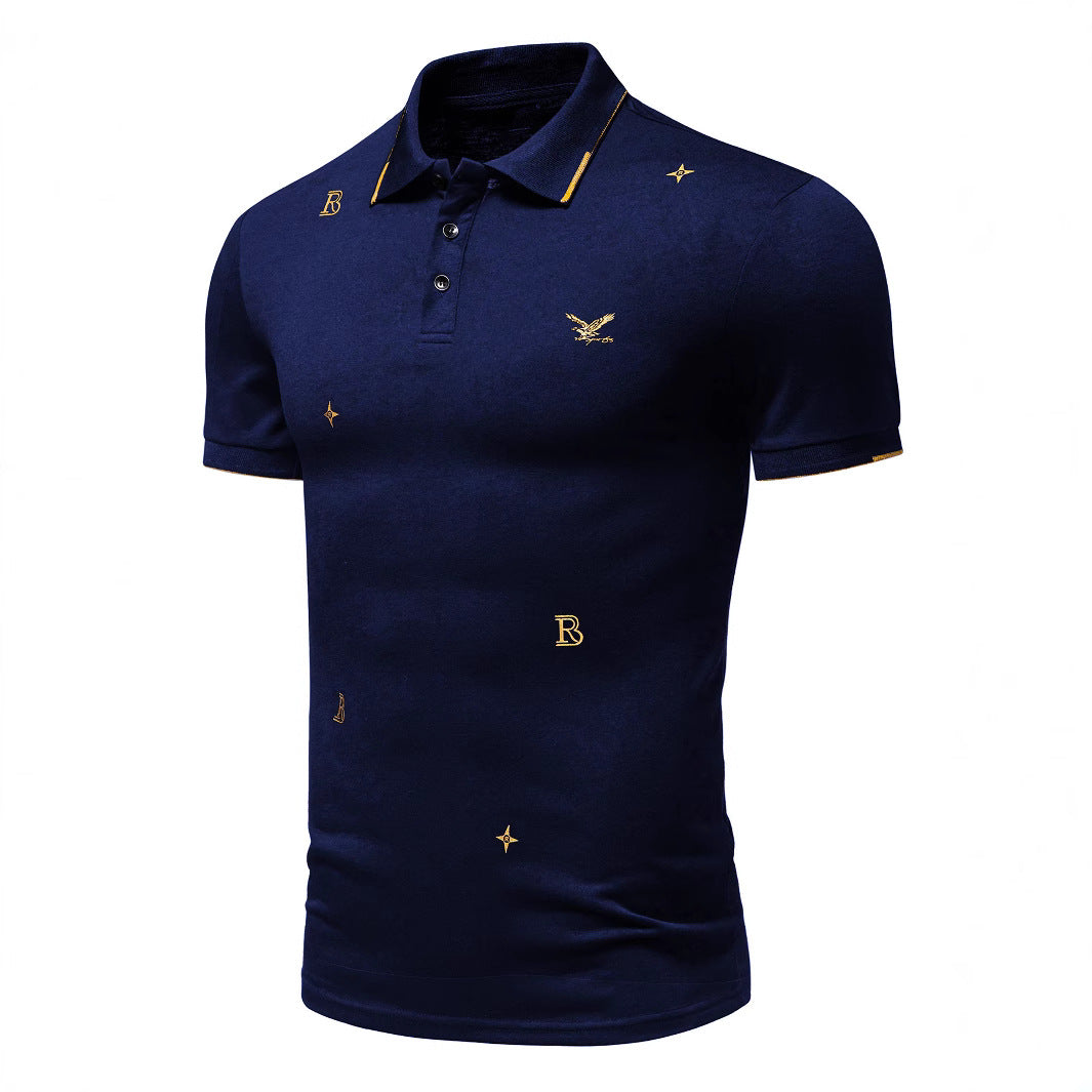 Herren Besticktes Casual Polohemd Drune