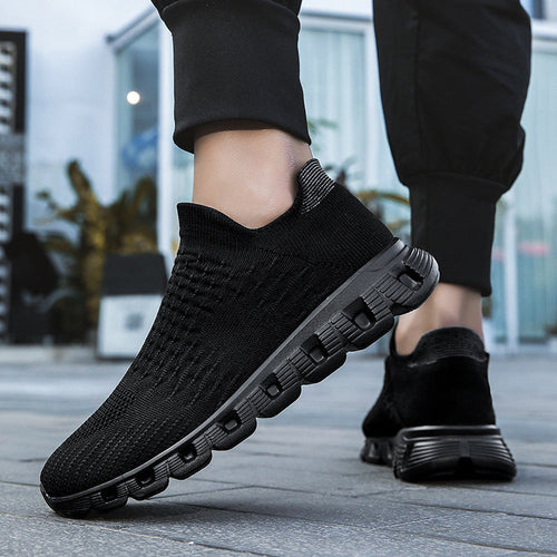 Damen Atmungsaktive Slip-On Sneakers mit dämpfender Sohle Drune