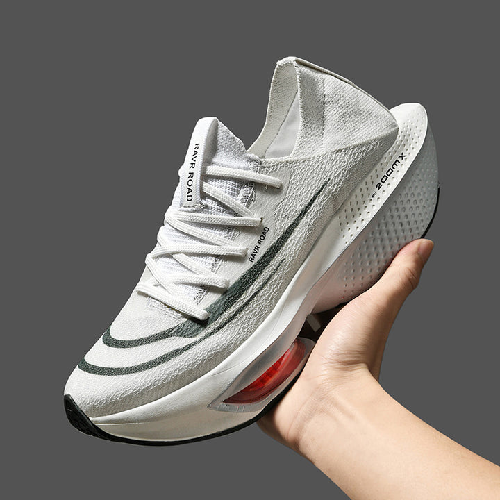 Herren hochdämpfender Straßenlaufschuh mit sichtbarer Luftkammer und nahtlosem Strickoberteil Drune