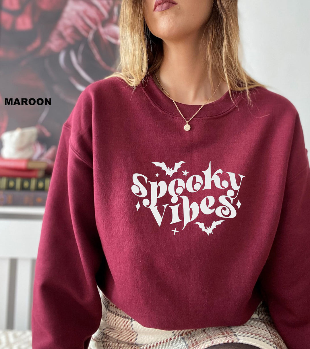Damen Sweatshirt mit verspieltem Halloween-Design und bequemer Passform Drune