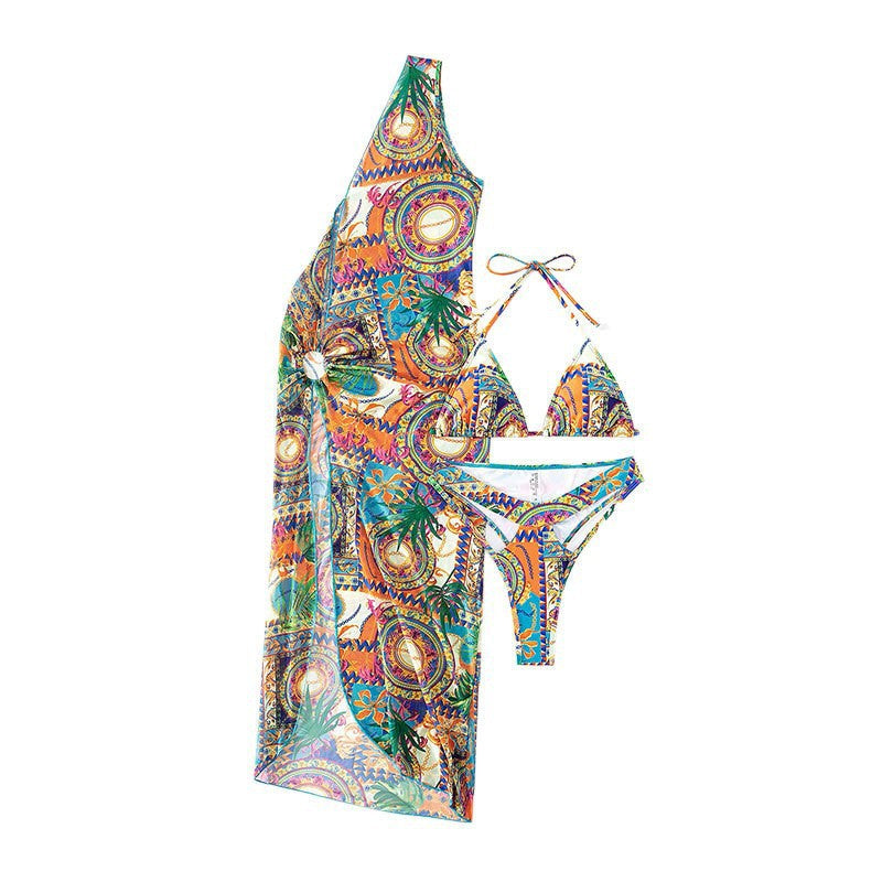 Damen Strandkleid mit raffiniertem Wickeldesign Drune