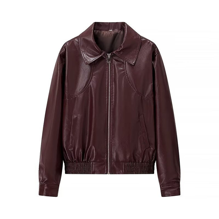 Damen Lässige Jacke mit hochschließendem Kragen und elastischem Bund Drune