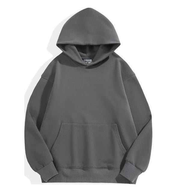 Unisex nan klassischer Kapuzenpullover mit Kängurutasche und weichem Baumwollfleece Drune
