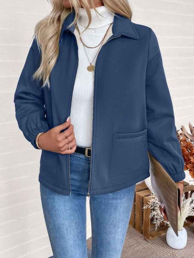 Damen Freizeitjacke mit Frontreißverschluss und praktischen Taschen Drune