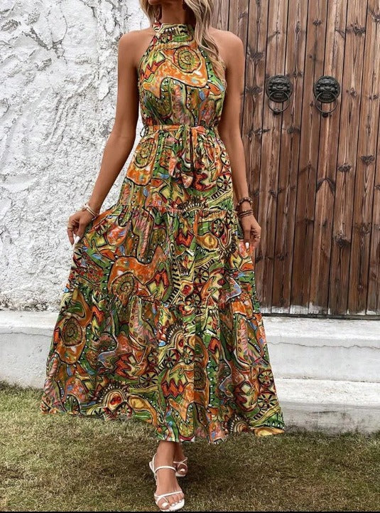 Drune | Vintage Bohemian Halterkleid