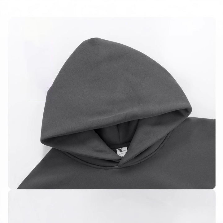 Unisex nan klassischer Kapuzenpullover mit Kängurutasche und weichem Baumwollfleece Drune