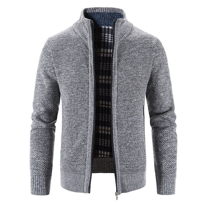 Herren Strickjacke mit innovativem wärmeisolierendem Innenfutter Drune