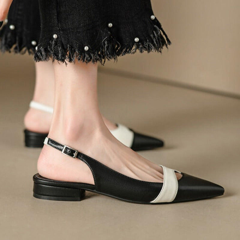 Damen Slingback Pumps mit modernem Cut-Out-Design und elegantem spitzen Fußbett Drune