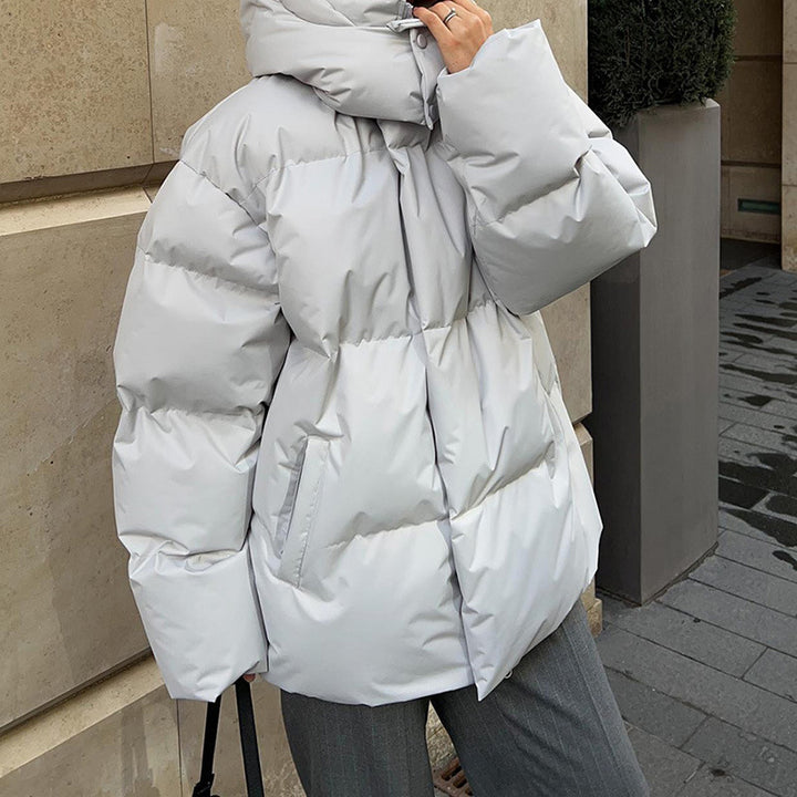 Damen Pufferjacke mit hohem Kragen und seitlichen Eingrifftaschen Drune