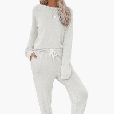 Damen Bequemes Lounge-Set mit schickem Oversized-Pullover und entspannender Hose Drune