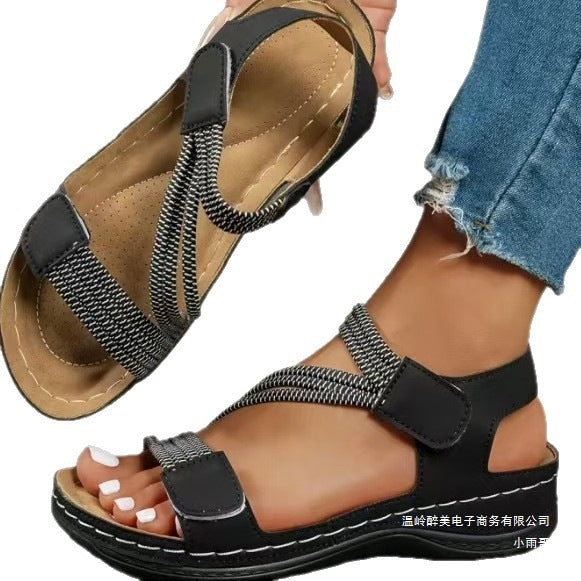 Damen orthopädische Sommer-Sandalen mit verstellbarem Riemendesign und komfortablem Fußbett Drune