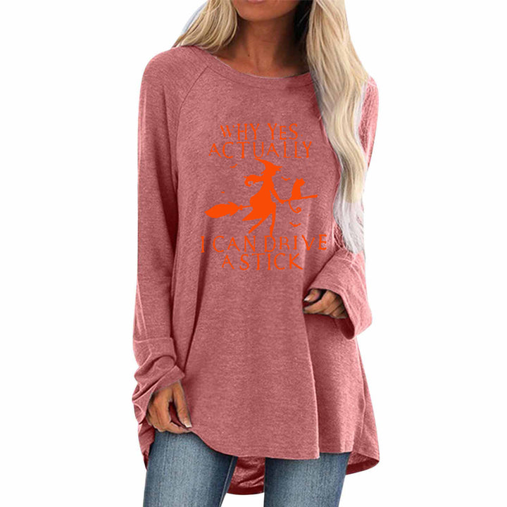 Damen Sweatshirt mit kreativem Halloween-Design und weiten Ärmeln Drune
