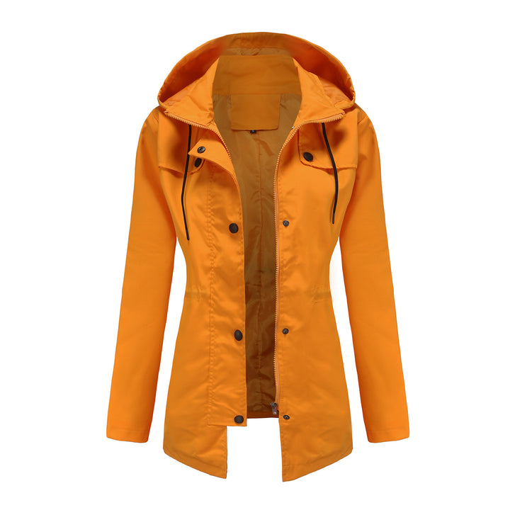 Damen wetterfeste Freizeitjacke mit verstellbarer Kapuze Drune