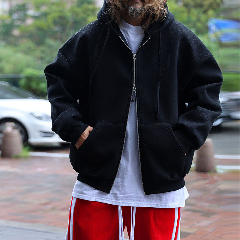 Herren gestepptes Oversized Hoodie mit innovativen Taschen Drune