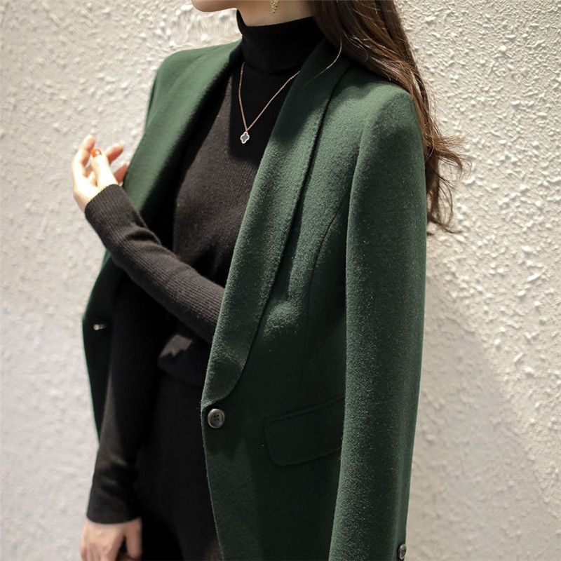 Damen Eleganter Blazer mit Revers Drune
