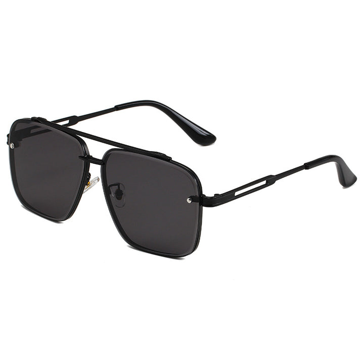 Drune | Doppelstrahl getrimmte Metallbox-Sonnenbrille