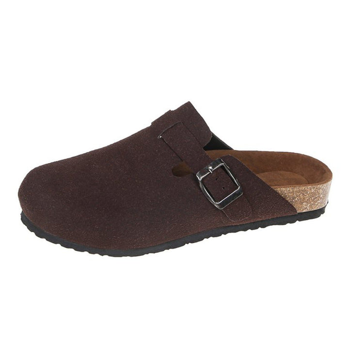 Damen Bequeme Clogs mit verstellbarem Riemen und anatomischem Fußbett Drune