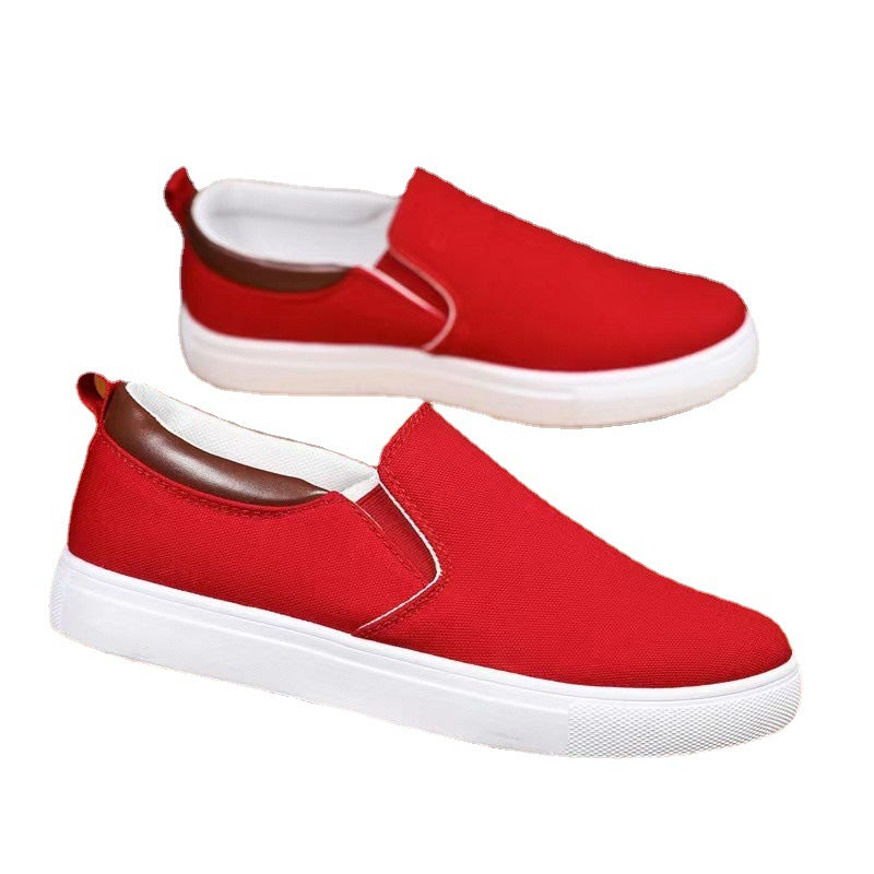 Herren nan Canvas-Slip-On Sneaker mit elastischen Einsätzen, gepolsterter Fersenmanschette und leichter EVA-Sohle Drune