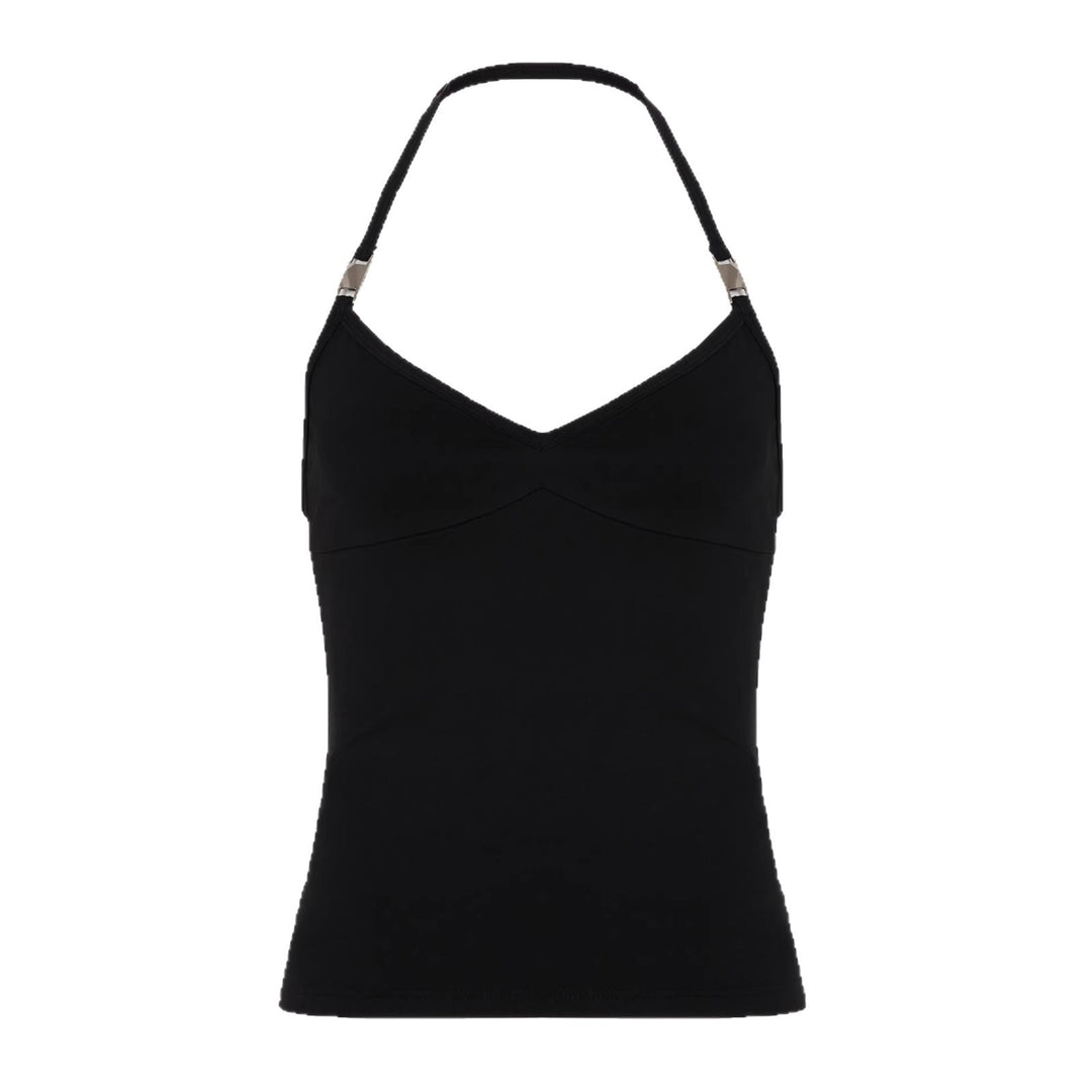 Damen Sportliches Spaghetti-Trägertop mit eleganten Akzenten Drune