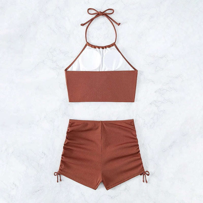 Damen Sportlicher Bikini-Shorts-Set Drune