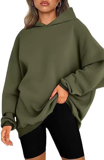 Damen Oversized Kapuzenpullover Drune