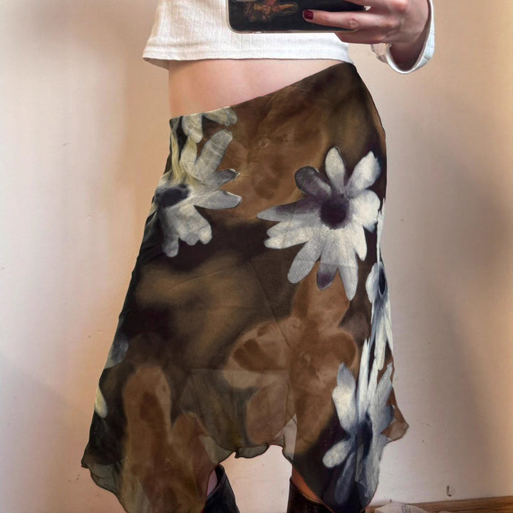 Damen luftige Sommer-Shorts mit floralem Muster und weitem Schnitt Drune