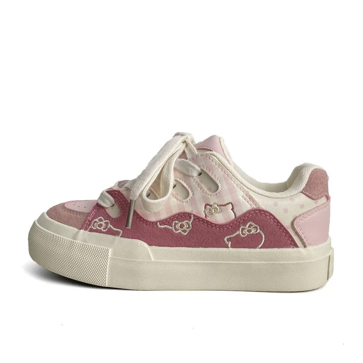 Damen modische Sneakers mit verspielten Details und texturiertem Obermaterial Drune