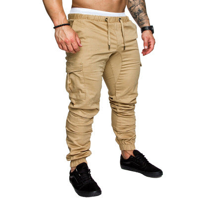 Herren nan Slim-Fit Cargo-Joggerhose mit elastischem Tunnelzug, verstärkten Nähten und Mehrfachtaschen Drune