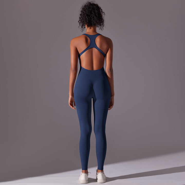 Damen Sportlicher Jumpsuit mit offener Rückenpartie und hoher Flexibilität Drune