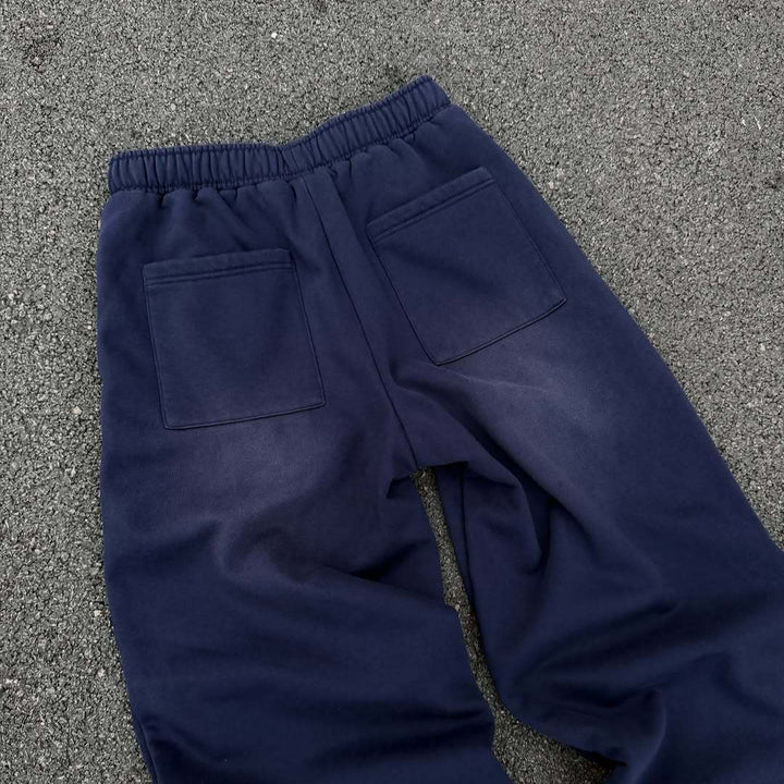 Damen bequeme Sweatpants mit elastischem Bund und seitlichen Eingrifftaschen Drune