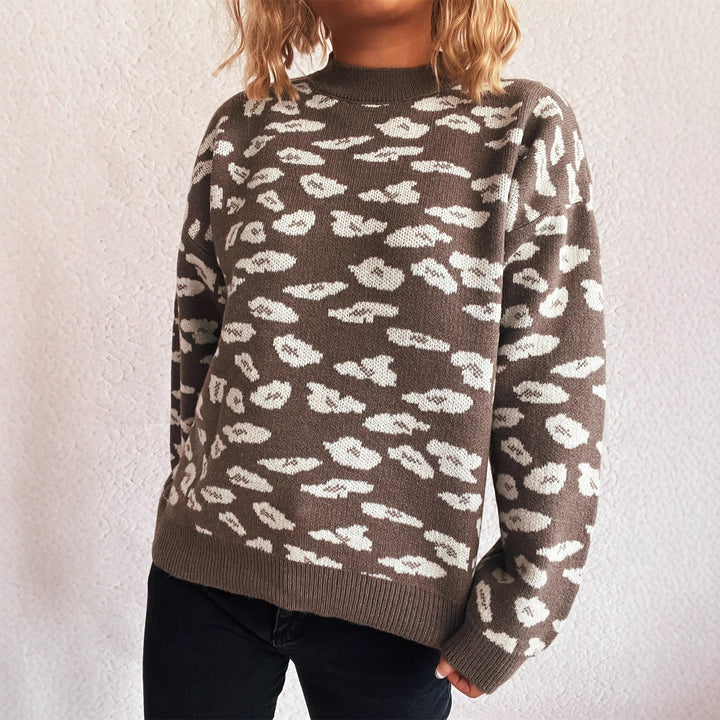Damen Grobstrickpullover mit modernem Muster und lässigem Schnitt Drune