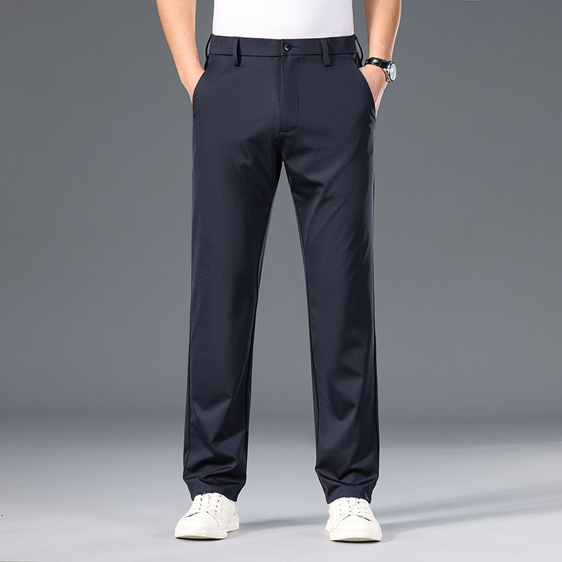Herren stilvolle Chinohose mit komfortablem Schnitt und elegantem Detail Drune