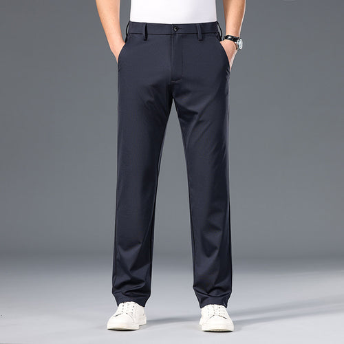 Herren stilvolle Chinohose mit komfortablem Schnitt und elegantem Detail Drune