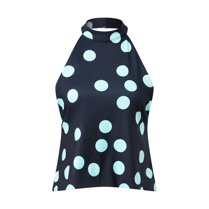 Damen Haltertop mit blühendem Design Drune