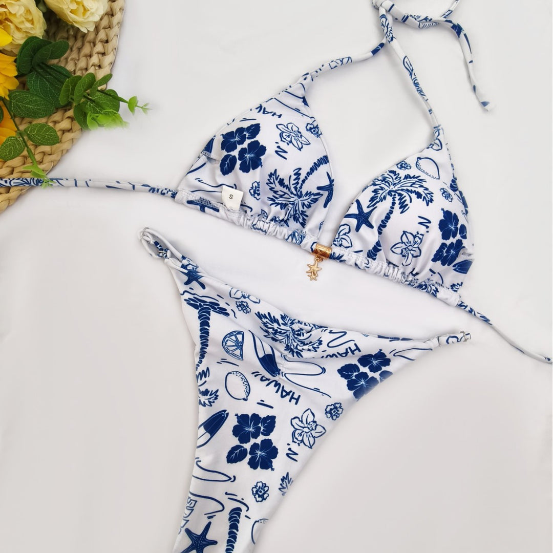 Damen Bikini-Set mit raffiniertem Polka-Dot-Design und verstellbarem Halter Drune